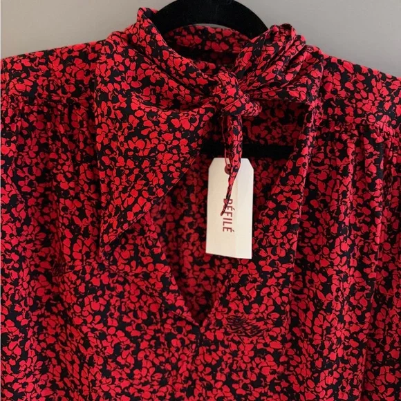 Zadig & Voltaire Tristan Floral Blouse, Size L - Picture 8 of 11